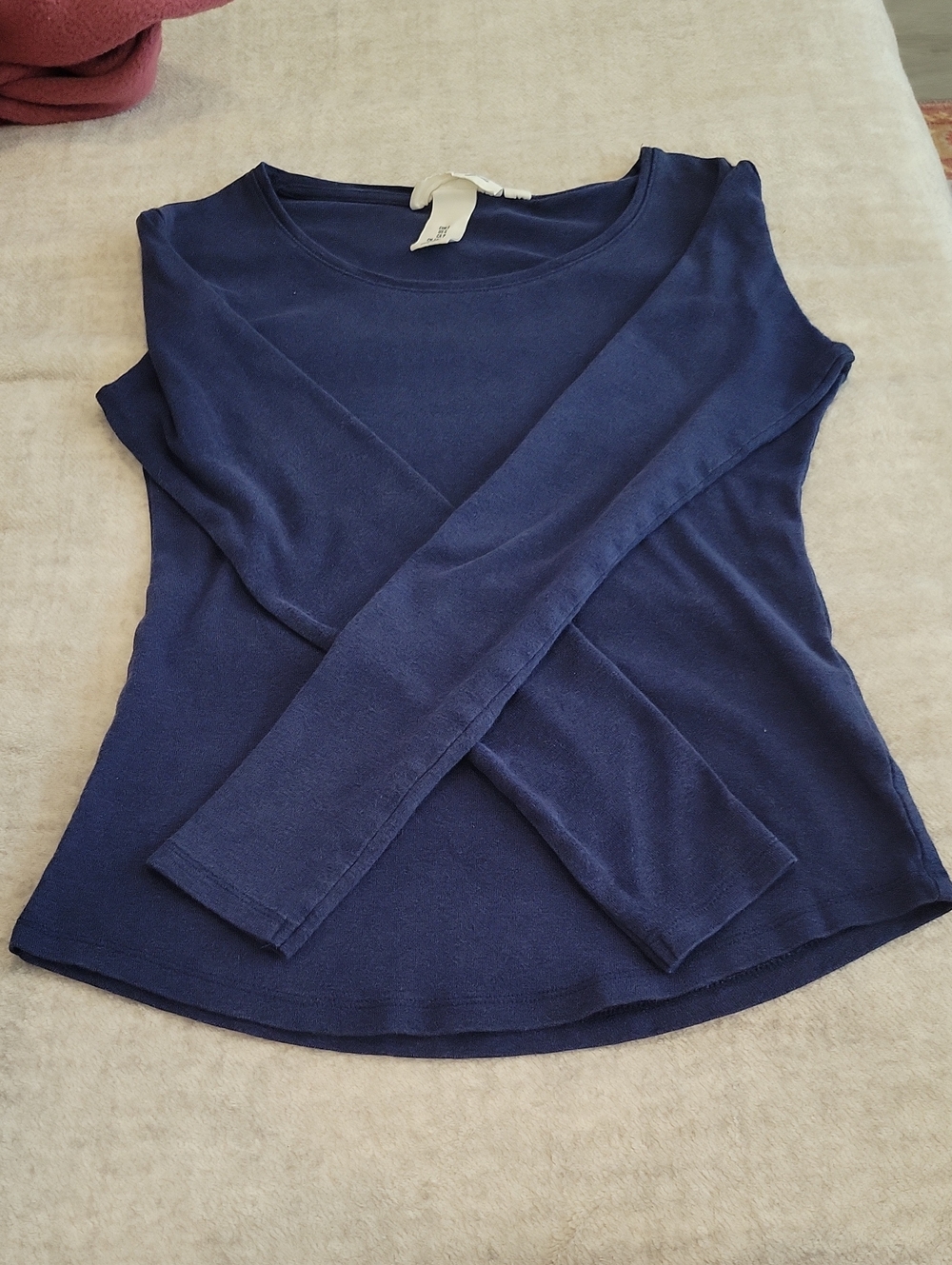 Navy Blue Round-Neck Top From Label Of Graded Goods, H&M